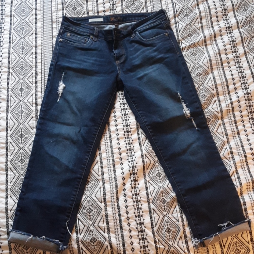 Kut from the kloth boyfriend crop ankle jeans